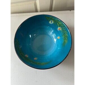 Tropical Holiday By Clay Art Pottery Rare Discontinued Replacement Glazed Bowl L